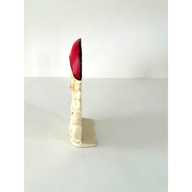 Cream Cast Iron Santa Claus Doorstop For Sale - Image 8 of 12