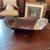 Brick Red 19th Century Toleware Hand Painted Bread Metal Bowl Basket For Sale - Image 8 of 9