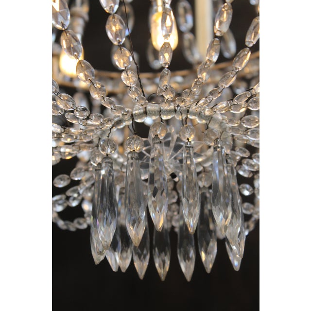 Antique French Chandelier in Crystal, 1800s For Sale - Image 15 of 16