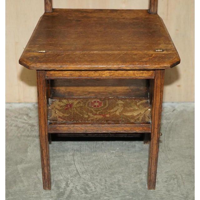 Late 19th Century Antique Arts and Crafts Metamorphic Library Steps, 1880s For Sale - Image 5 of 18