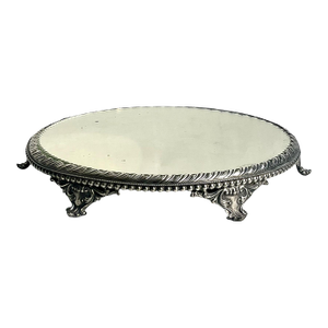 Antique Quadruple Plate Mirrored Plateau Vanity Tray