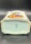 Late 19th Century Antique Dresden Porcelain Tea Caddy | Hand Painted Romantic Scene Gold Gilt Germany For Sale - Image 5 of 5