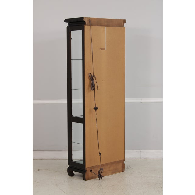 Pair Pulaski Asian Inspired Curio Cabinets For Sale - Image 13 of 13