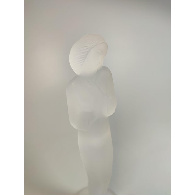 Art Deco Statue by Curt Schlevogt & Ida Schwetz Lehmann for Jablonce Glassworks, 1937 For Sale - Image 6 of 9