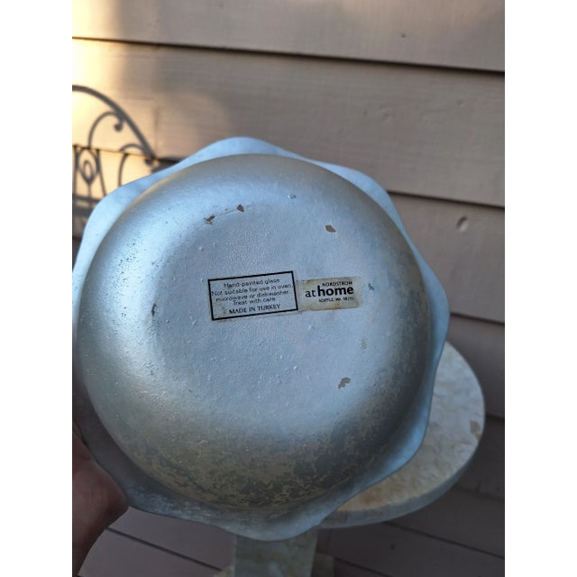 Vintage Nordstrom Turkish Silver Leaf Style Decorative Bowl - Medium Scale For Sale - Image 10 of 12