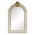 Lacquered Goat Skin and Brass Wall Mirror in the Manner of Karl Springer For Sale