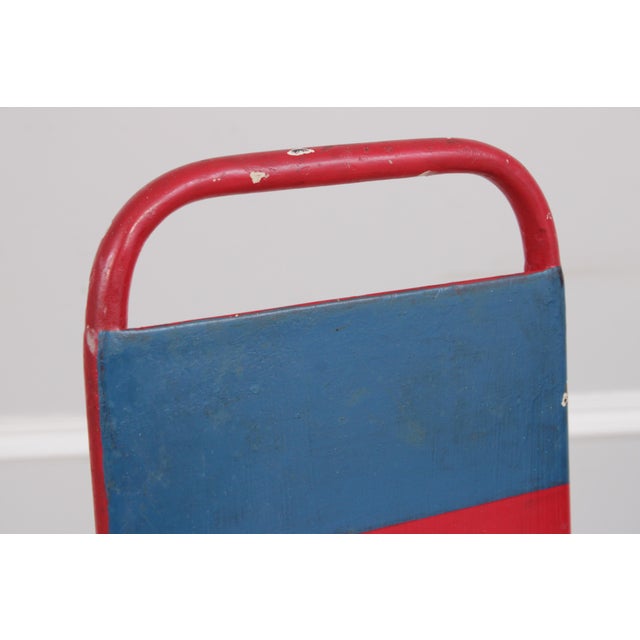 Metal Charney Industrial Metal Chair Sculpture Seat For Sale - Image 7 of 15