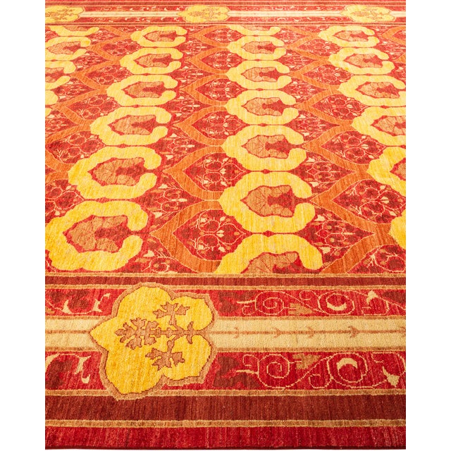 Solo Rugs Arts & Crafts, One-of-a-Kind Hand-Knotted Area Rug - Red, 8' 10" x 12' 4" For Sale - Image 4 of 8