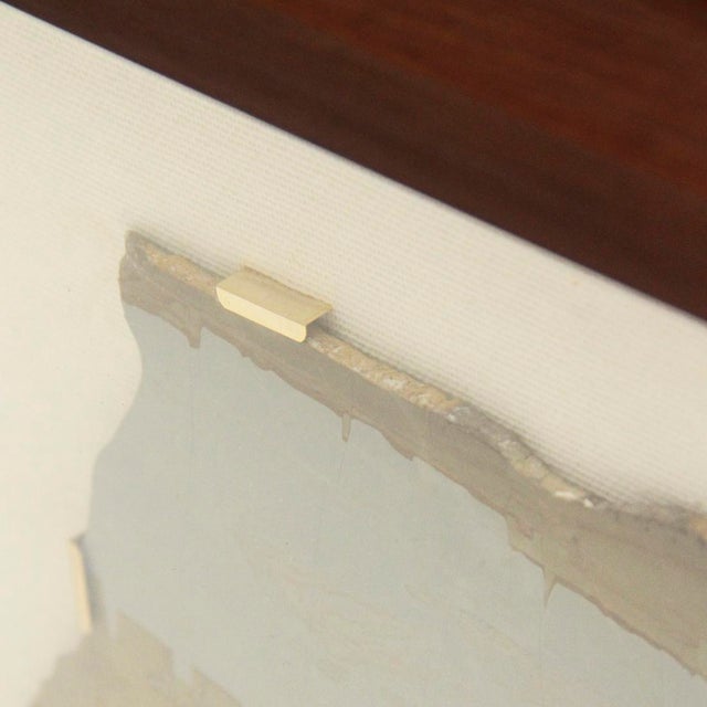 Gray Framed Stone Paesina Slab, 1960s For Sale - Image 8 of 12