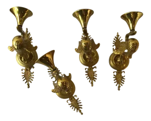 French Empire Bronze Swan Sconces - Set of 4