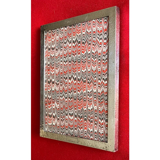 Antique Early 20th Century American Arts & Crafts Hand Hammered Silver Plate Picture Frame by Watrous Mfg. Co., Wallingford, Connecticut Circa 1900 For Sale In New York - Image 6 of 14