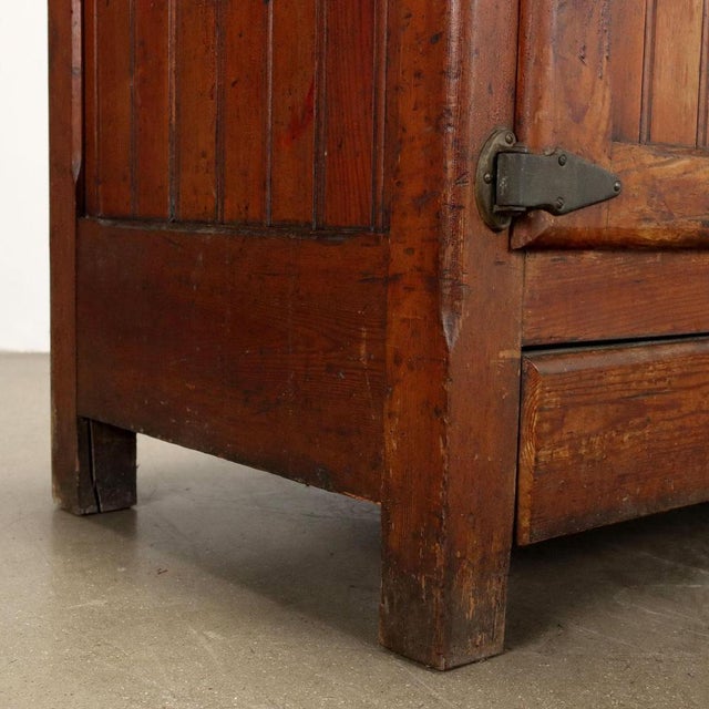Antique Ice Cabinet Larch Italy Xx Century For Sale - Image 5 of 10