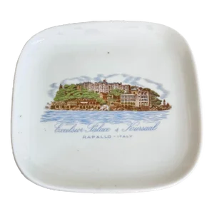 Vintage Hotel Excelsior Palace and Kursaal Rapallo Italy Dish