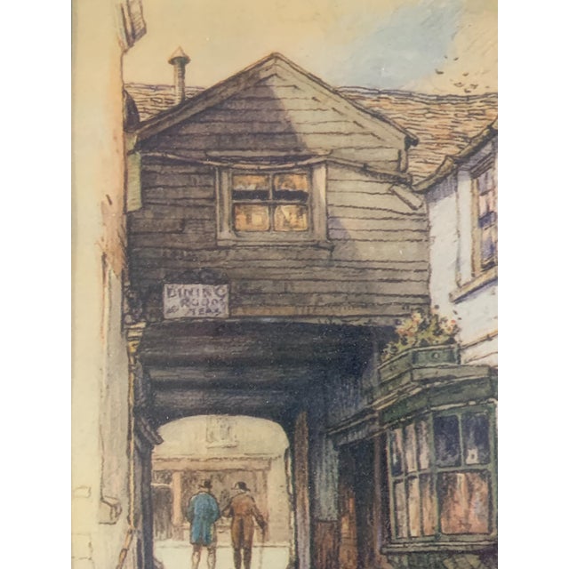 English 1920s "The Old Calisberg" Architectural Etching by Featherstone Robson, Framed For Sale - Image 3 of 9