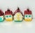 Mid-Century Modern 1950s Czech & West German Glass Cottage Christmas Ornaments, Set of 6 For Sale - Image 3 of 12