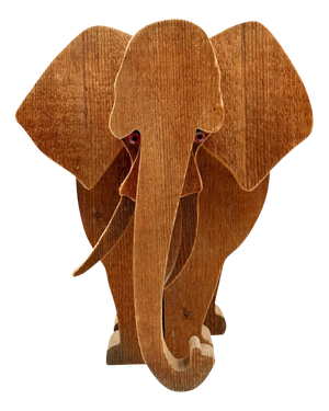 Bottega Michelangeli, Elephant Sculpture, 1970s, Wood