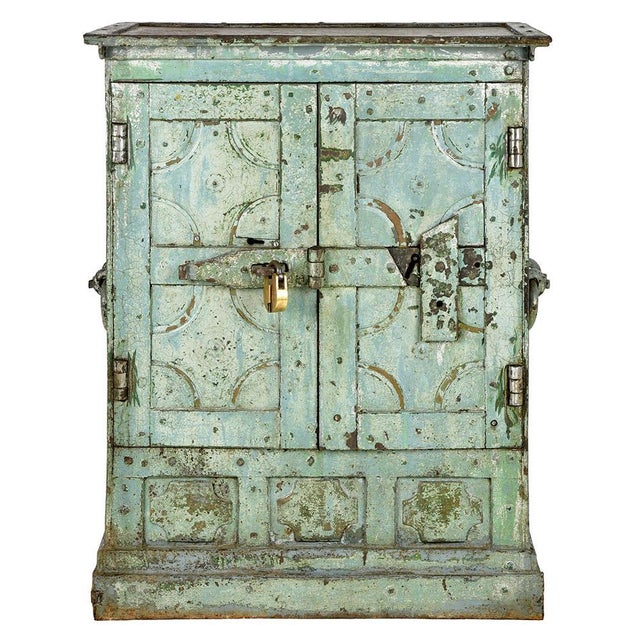Indian Safe in Patinated Metal For Sale - Image 12 of 12
