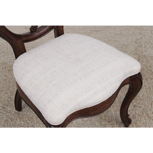 Set of 6 Henredon Pierced Back Dining Room Chairs For Sale - Image 14 of 18