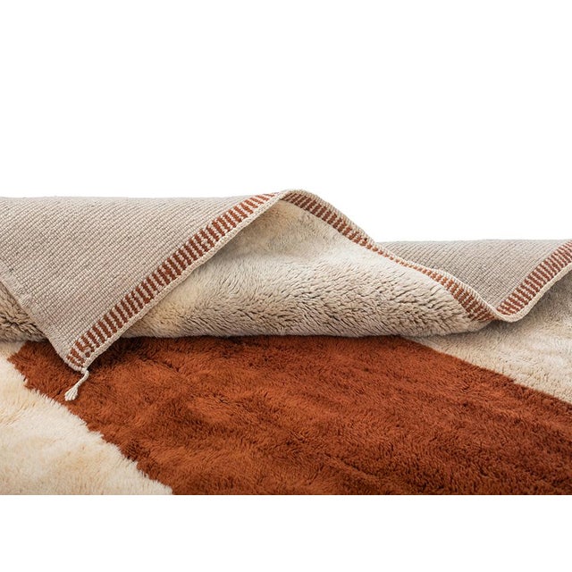 Premium Hand-Knotted Wool Rug | 9'7" X 6'5" | One of a Kind For Sale - Image 6 of 9