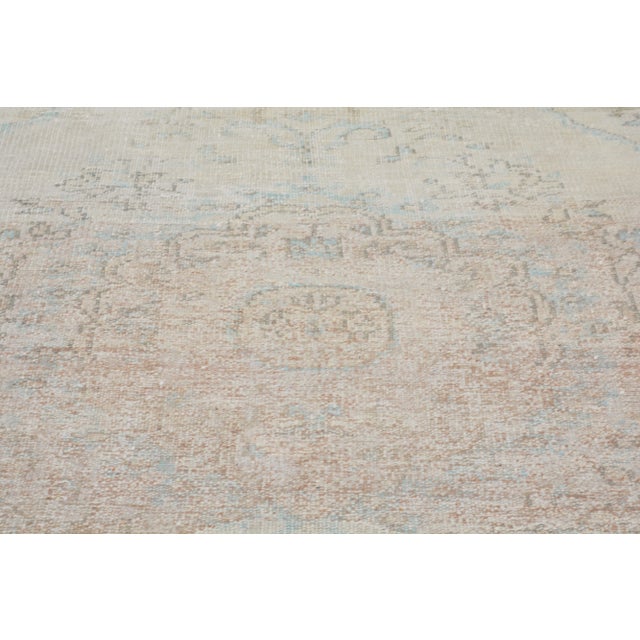 Shabby Chic Vintage Turkish Anatolian Hand Knotted Organic Wool Fine Weave Rug,5'9"X9'8" For Sale - Image 3 of 6