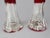 Red Early 20thC Bohemian Red Cut Crystal Vases - Pair For Sale - Image 8 of 12