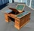 Wood Antique Double Pedestal Partners British Campaign Desk Solid Oak -Rare Antique-Made in England For Sale - Image 7 of 8