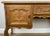 Vintage French Louis XVI Style Carved Desk in Oak For Sale - Image 3 of 12