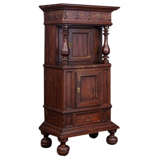 Antique Stollen Tobacco Cabinet For Sale