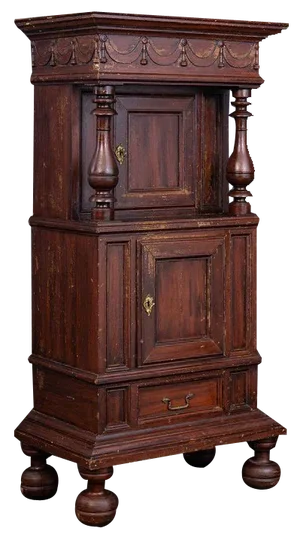 Antique Stollen Tobacco Cabinet