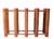 Wood Mid 20th Century Danish Modern Architectural Teak Wine Rack Four Bottles For Sale - Image 7 of 9