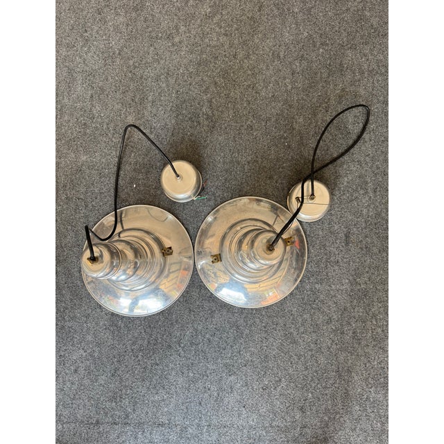 Industrial Vintage Ikea “Ottava” Pendant Lights - a Pair For Sale - Image 3 of 3