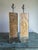 Mid-Century Modern Vintage Heavy Pair of Fractal Resin Table Lamps - Gold Modernist Glam in Style of Romeo Rega - 20" Tall Rectangle Base For Sale - Image 3 of 18