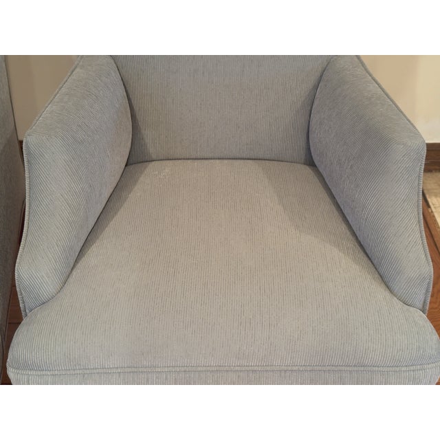 2010s Restoration Hardware High-Back Armchairs – Set of 2 For Sale - Image 5 of 7