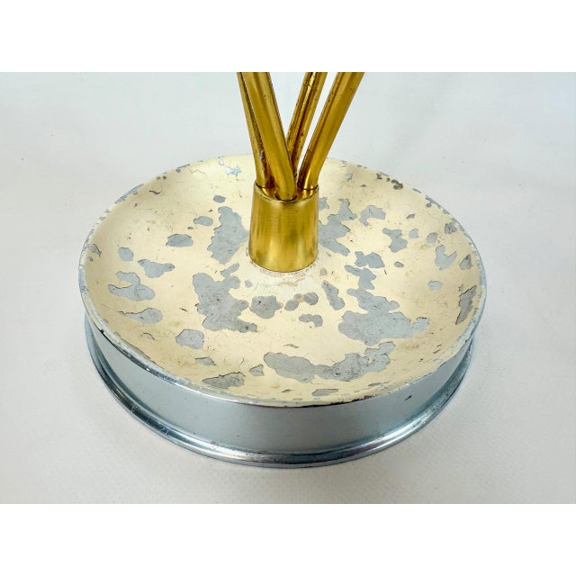 Metal Mid-Century Modern Austrian Aluminium and Brass Umbrella Stand, 1960s For Sale - Image 7 of 11
