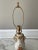 Metal Vintage Pink and Gold Wild Rose Lamp Completely Restored For Sale - Image 7 of 12