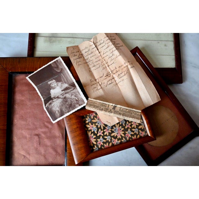 1930s Art Deco French Wooden Photo Frames, 1930s, Set of 4 For Sale - Image 5 of 17