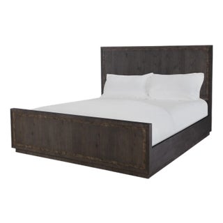 Century Furniture Monterey King Panel Bed - Dark For Sale