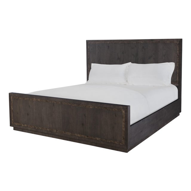 Century Furniture Monterey King Panel Bed - Dark For Sale