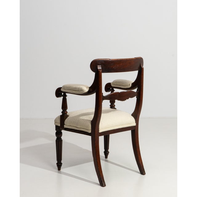 19th Century William IV Carver Armchair With Upholstered Seat & Arms For Sale - Image 13 of 16