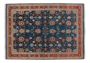 Vintage Indian Sultanabad Design Rug - 10' X 13'8"