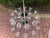 Large Glass and Chrome Chandelier For Sale - Image 9 of 18