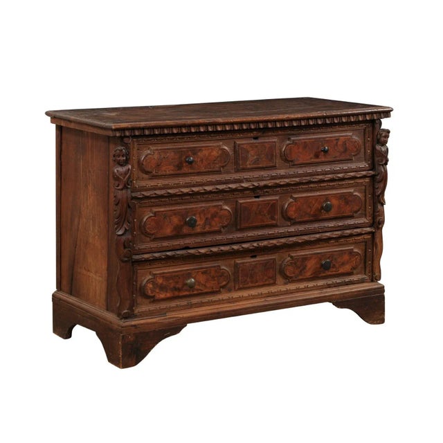 18th Century Italian Chest Adorn With Putti, Egg-N-Dart, and Acanthus Carvings For Sale - Image 12 of 12