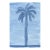 Blue Cove Palm Painting I For Sale
