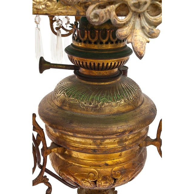 Raise-Lower Suspension Chandelier, 1890s For Sale - Image 6 of 11