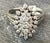 Mid 20th Century 14k White Gold Diamond Cluster Cocktail Ring For Sale - Image 5 of 5