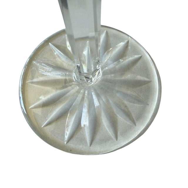 1980s Vintage Waterford Lismore Cut Crystal Champagne Flutes – Set of Four For Sale - Image 5 of 6