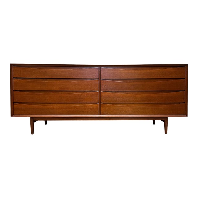 Mid-Century Danish Modern Teak Arne Vodder Sibast Dresser, Refinished For Sale