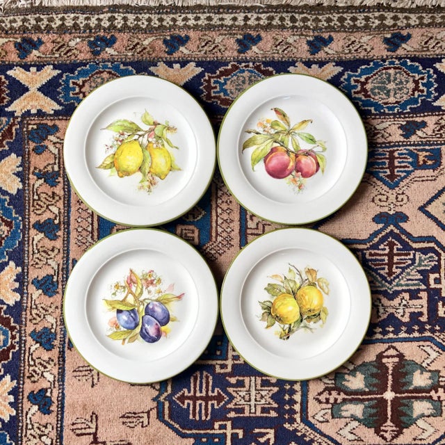 Lillian Vernon Italian Pottery Fruit Plates - Set of 4 For Sale - Image 11 of 11
