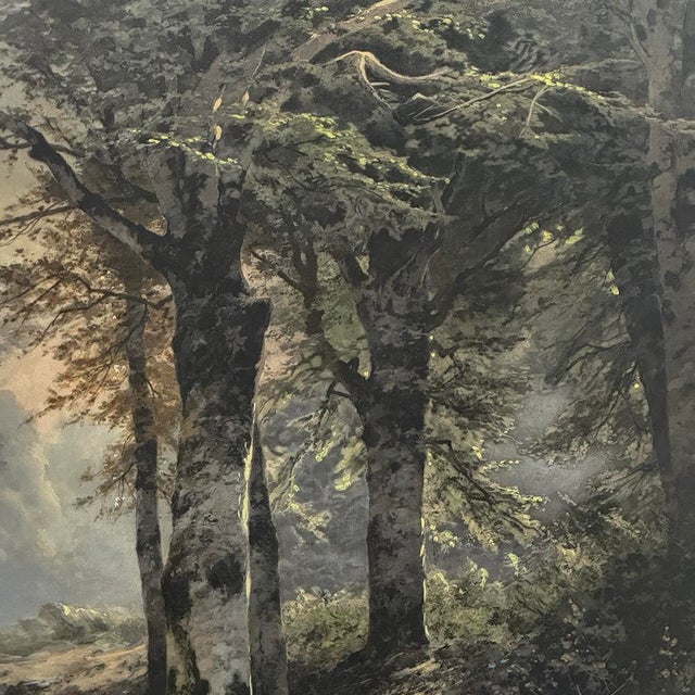 19th Century Framed Charcoal Landscape by Heinrich Böhmer (1852–1930) For Sale - Image 13 of 16