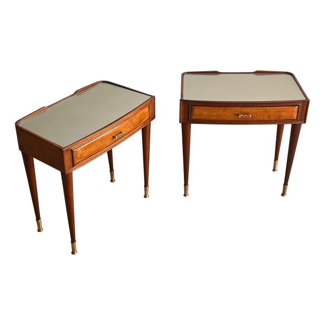 Mid-Century Modern Bedside Tables by Paolo Buffa, 1950s, Set of 2 For Sale
